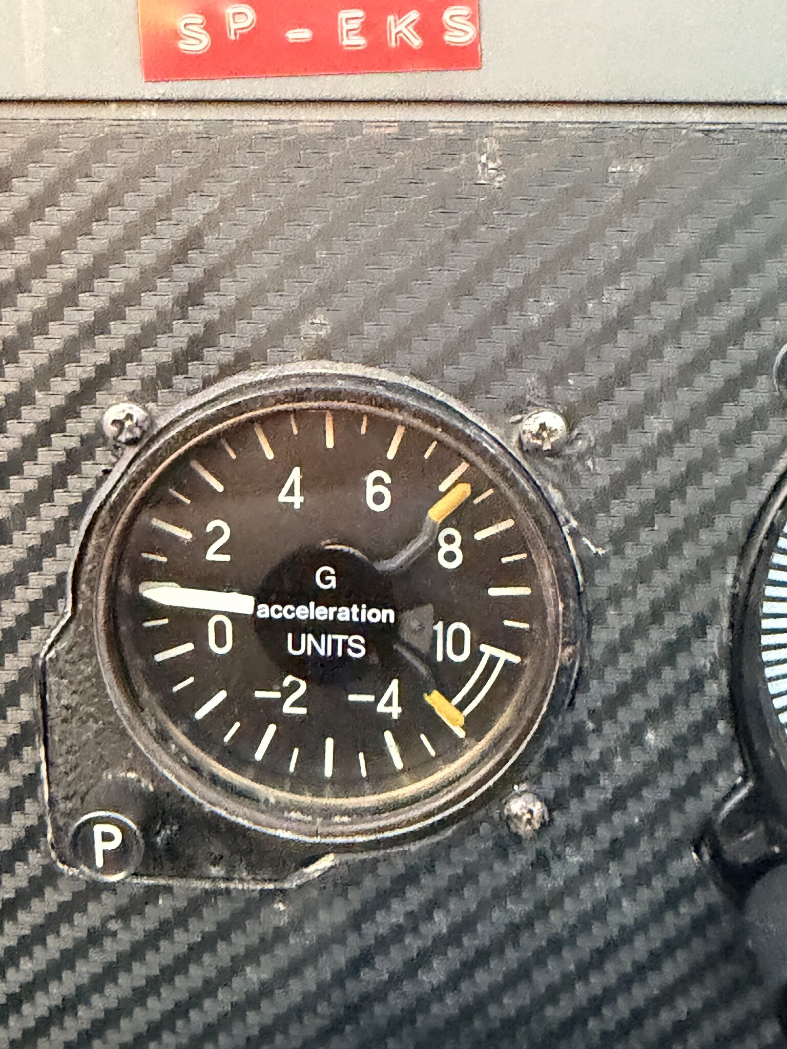 G-meter Extra 300L SP-EKS - wskaźnik przeciążeń po sesji ATAM #37