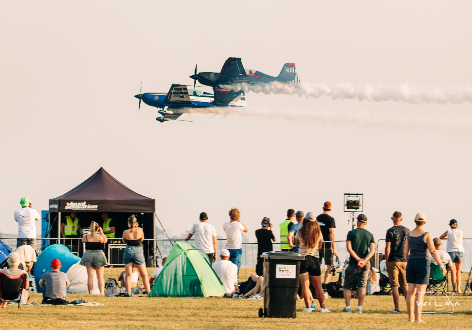 Niski przelot SP-EKS nad publicznością AirShow Rudniki